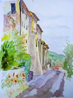 Bindernagel_Maceriono_Mauer_2006_Aquarell_24x32cm